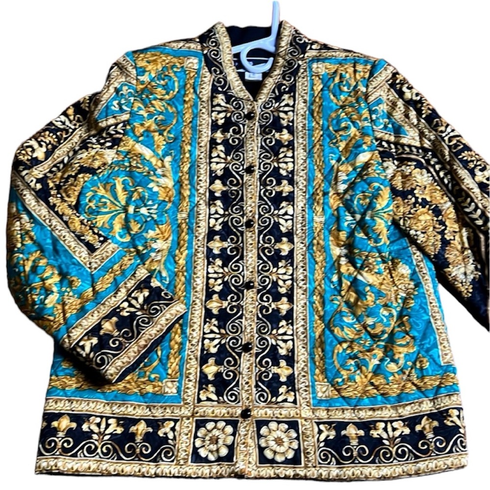 Parnes Feinstein baroque quilted jacket - size 10